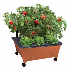 City Picker Raised Bed Grow Box – Self Watering and Improved Aeration – Mobile Unit with Casters   551510231